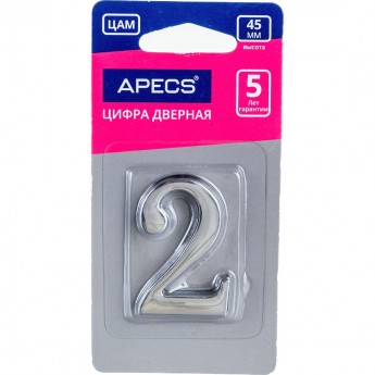 Цифра дверная APECS DN-01-2-Z-CR